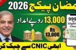 9999 Prime Minister Ramzan Package 2026: Rs 13,000 Relief Check Online Now