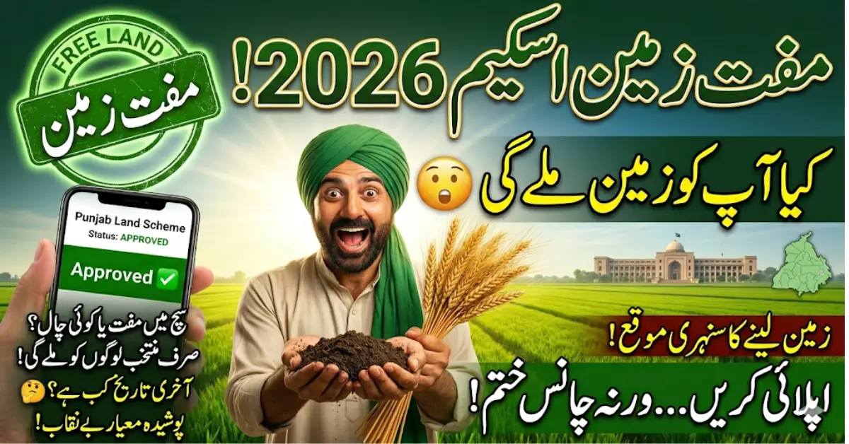 Punjab Free Land Scheme 2026 – Farmers Can Apply Online Muft Zameen